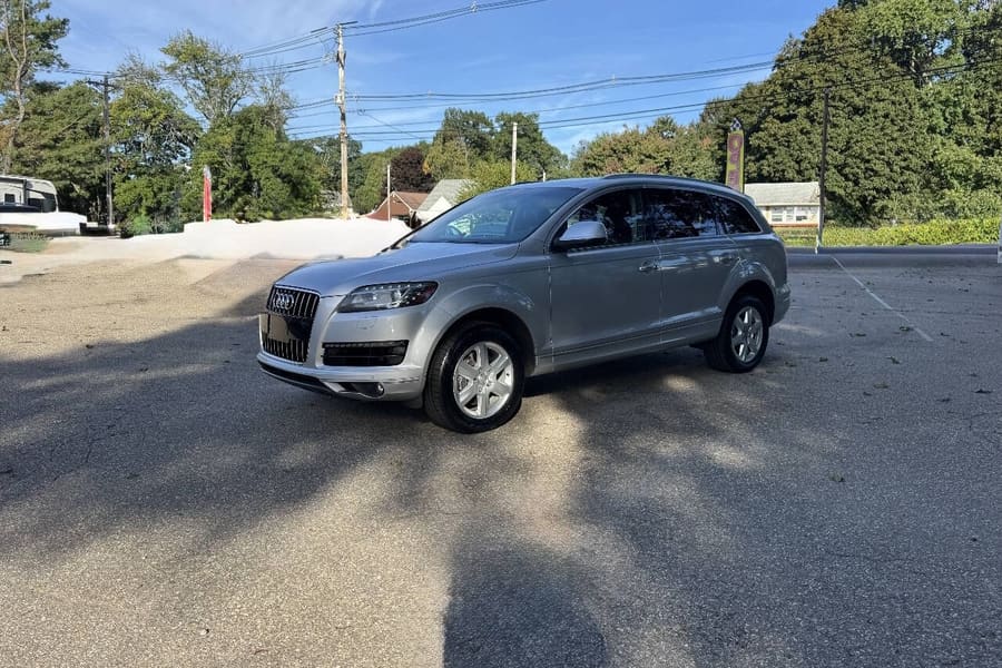 2015 Audi Q7 in Ice Silver Metallic for sale at Iron Wolf Motors in Worcester, MA
