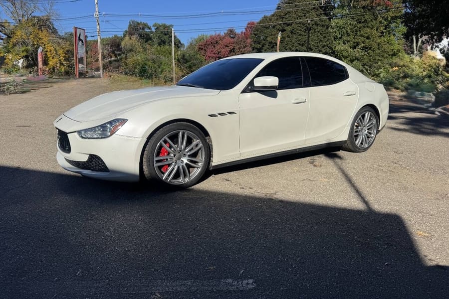 2015 Maserati Ghibli in Bianco for sale at Iron Wolf Motors in Worcester, MA