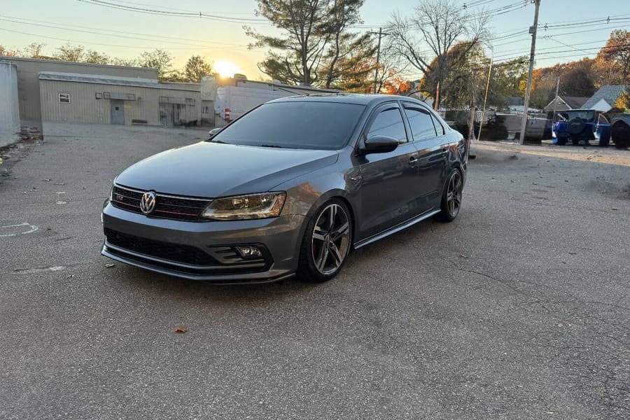 2017 Volkswagen Jetta in Platinum Gray Metallic for sale at Iron Wolf Motors in Worcester, MA